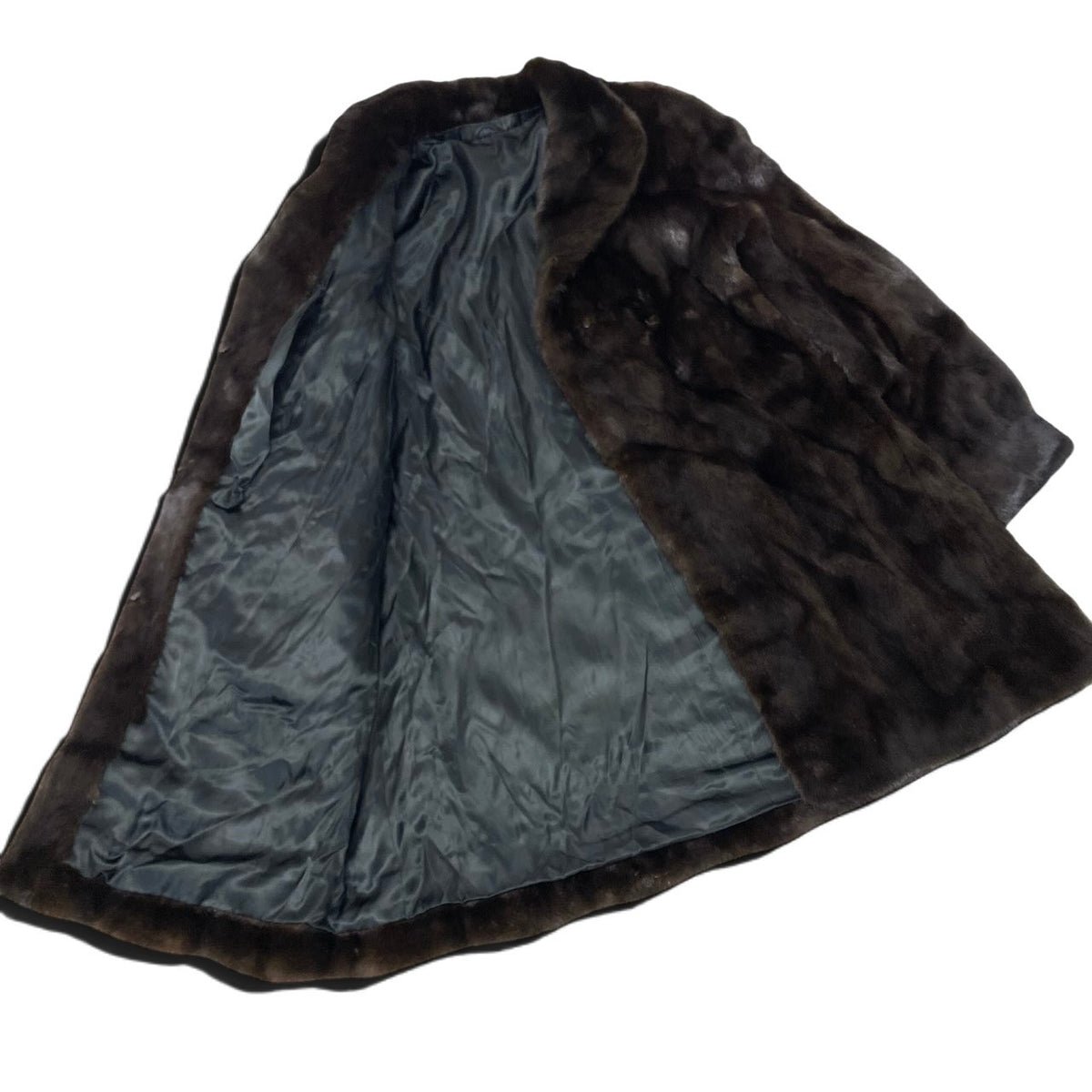 12i21 BLACKGLAMA ブラックグラマ ダークミンク ロングコート サイズF ダークブラウン 最高級本毛皮 Dark Mink Fur Long Coat リアルファーt18r