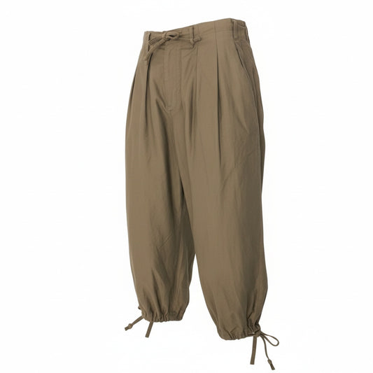 87a29 Yohji Yamamoto POUR HOMME ヨウジヤマモト プールオム バルーンパンツ ワイドパンツ ボトムパンツ HD-P07-002 2サイズ ブラウン コットン100％ メンズo07t