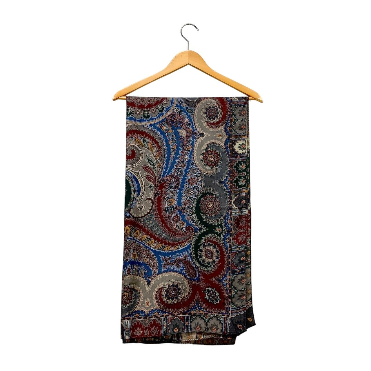 14g5 ETRO エトロ 大判ストール ペイズリー柄 総柄 マルチカラー メンズ 男性用 ユニセックスu02t