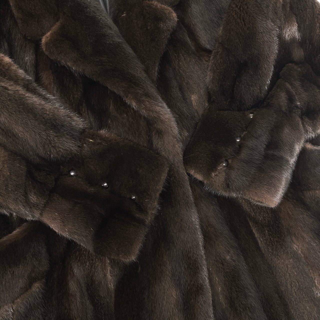 57c2 EMBA エンバ BLACKGLAMA ブラックグラマ 斜め段 マホガニーミンク ロングコート F ブラウン 最高級本毛皮 Mink Fur Long Coatt18r