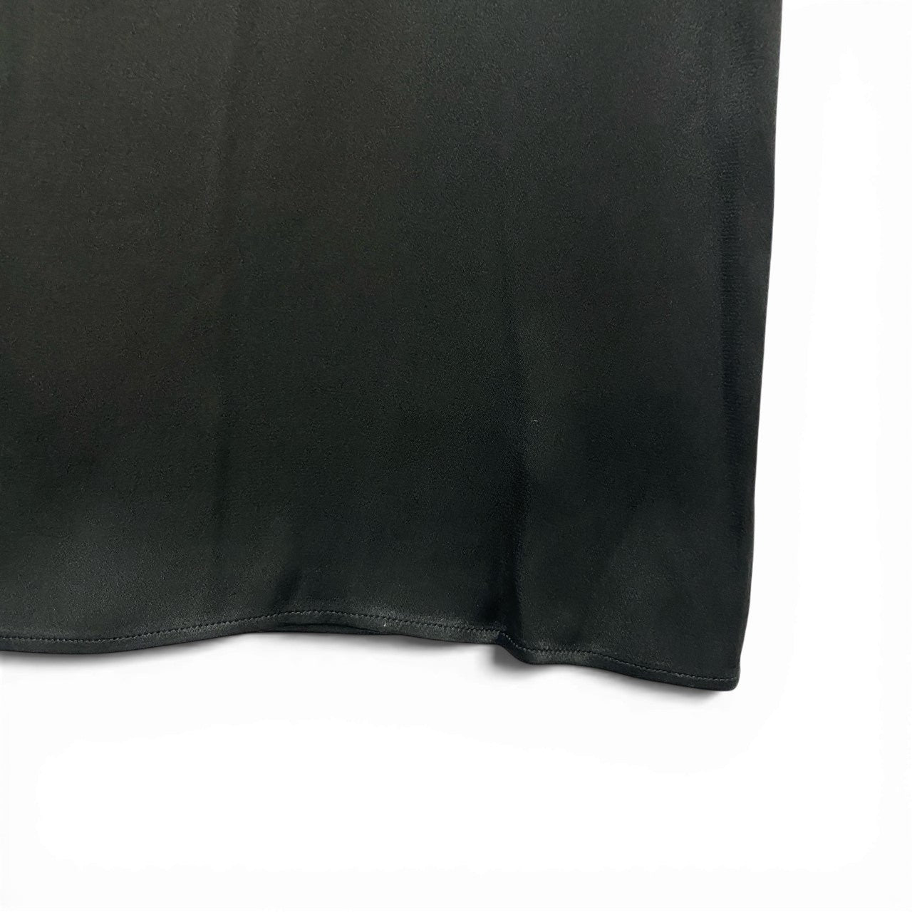 73c13 YvesSaintLaurent イブサンローラン ノースリーブカットソー タンクトップ ラウンドネック フランス製 ブラック レディース 女性用u02t