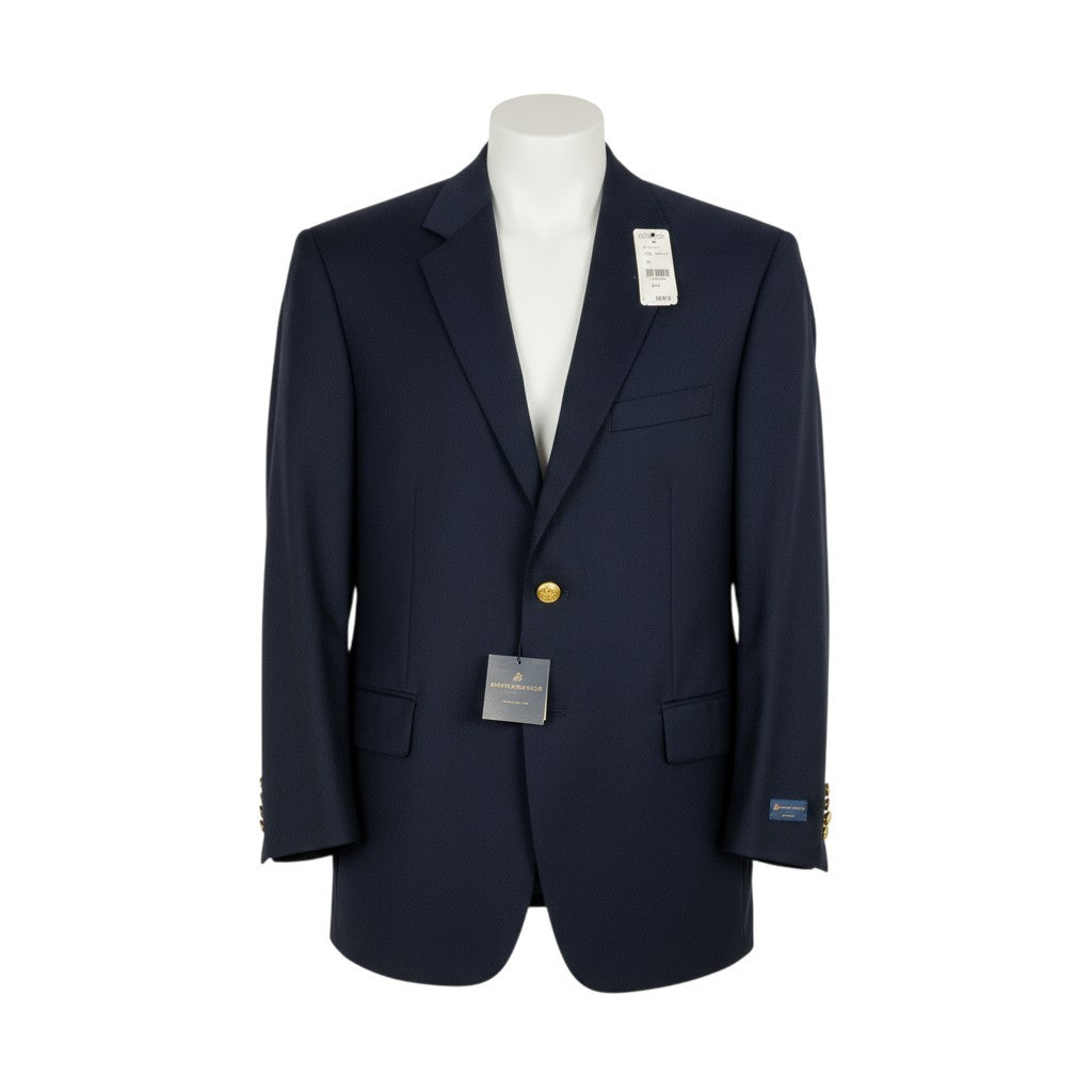 16k10 《新品未使用》 Brooks Brothers ブルックスブラザーズ 金ボタン ブレザー テーラードジャケット 40 ダークネイビー 紺ブレ MADISON FIT スーツ フォーマル タグ付t18r