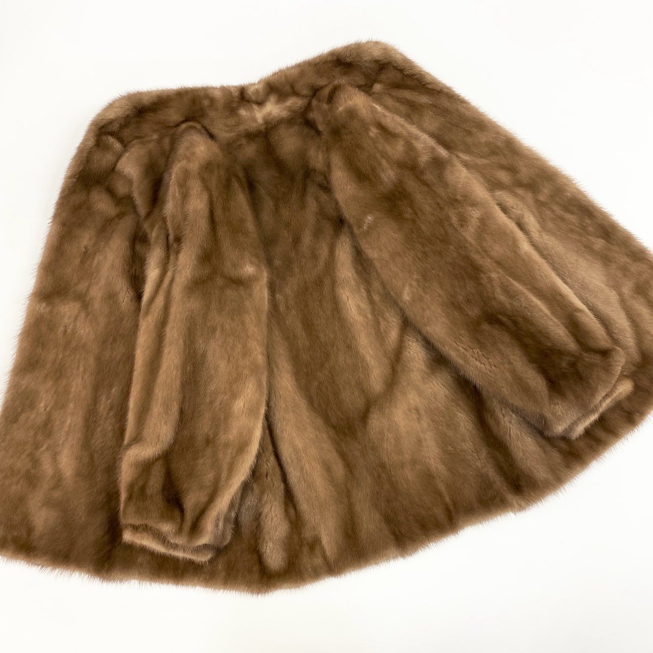 87j23 最高級毛皮 パステルミンク ミンクコート 毛皮コート  サイズ13 ライトブラウン ミンクファー リアルファー レディースu02t