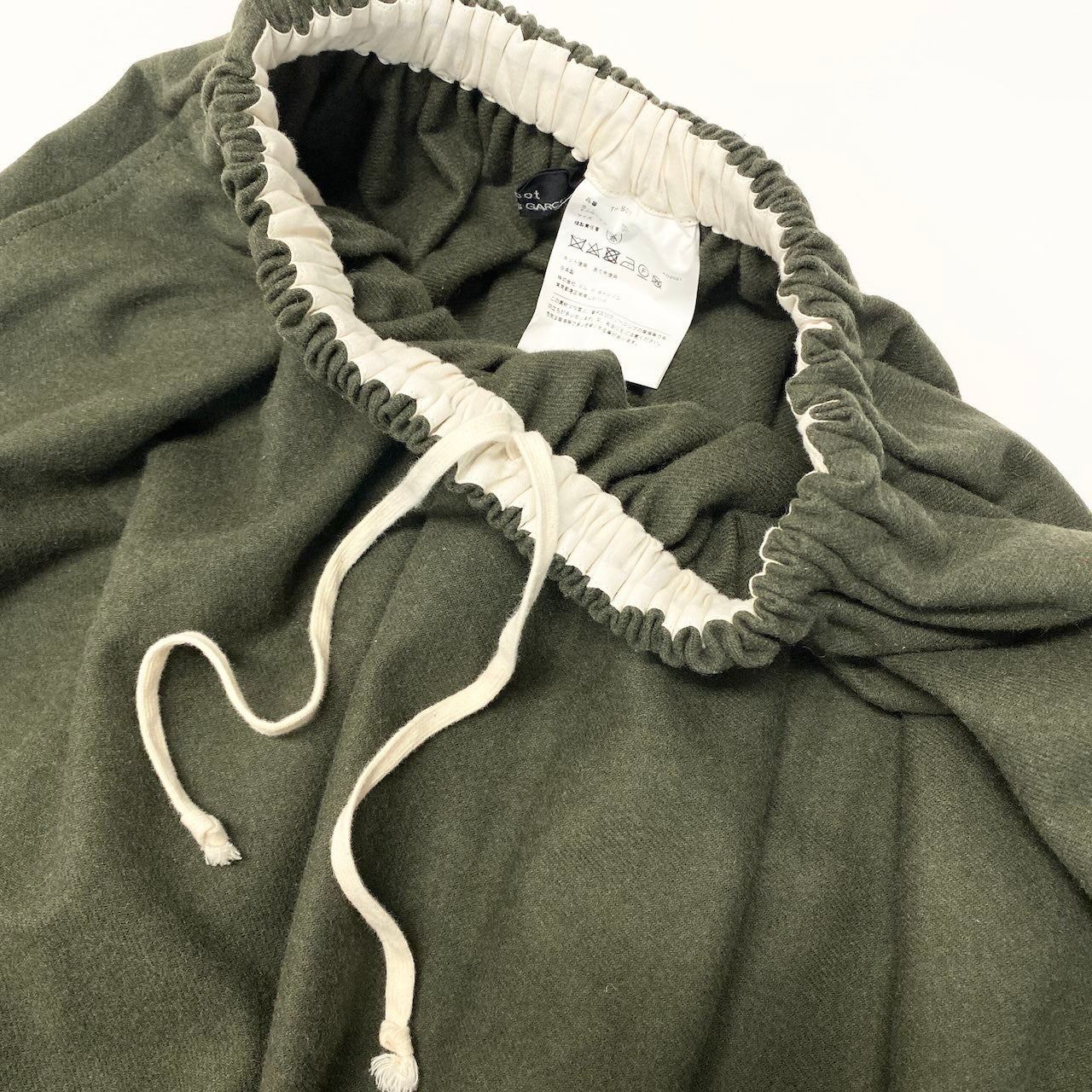 29e7 tricot COMME des GARCONS トリコ コムデギャルソン ウールスカート ロングスカート AD2021 TH-S017 グリーン レディース 女性用u02t