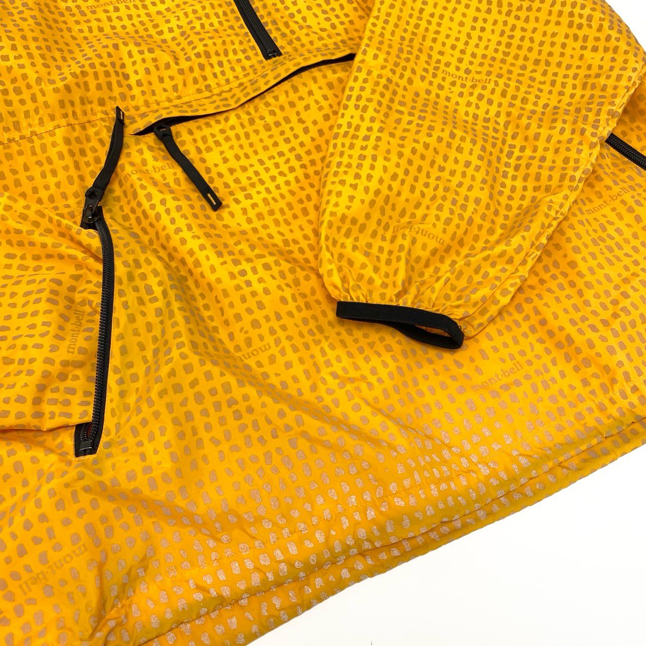 35j22 mont-bell モンベル リフレクター アノラックパーカー ジャケット プルオーバー ロゴ 1103160 サイズM オレンジ ナイロン 90s アーカイブk02i