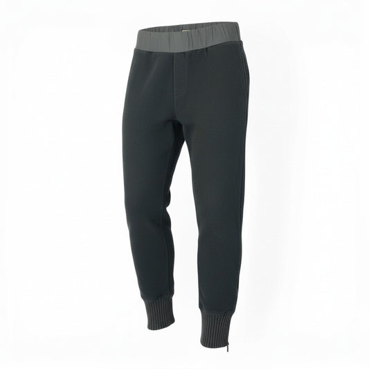 9a27《美品》 BOTTEGA VENETA ボッテガヴェネタ ウールニット スウェットパンツ サイズ50 グレー Wool Knit Sweat Pantst18r