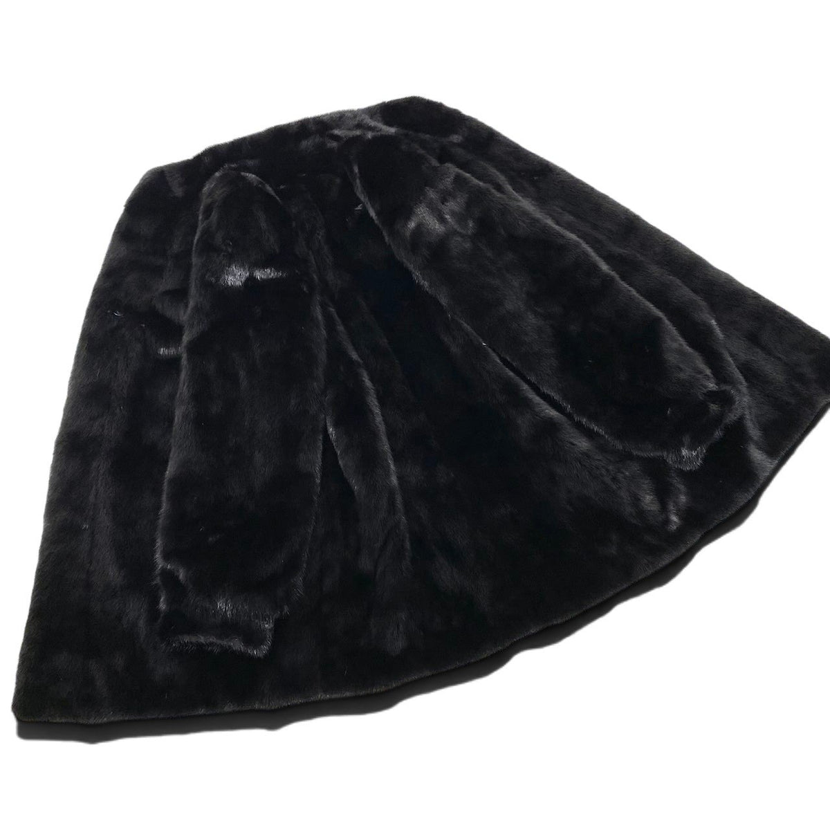 12i21 ダークミンク ファーコート サイズF ブラック 最高級本毛皮 Dark Mink Fur Coat リアルファーt18r