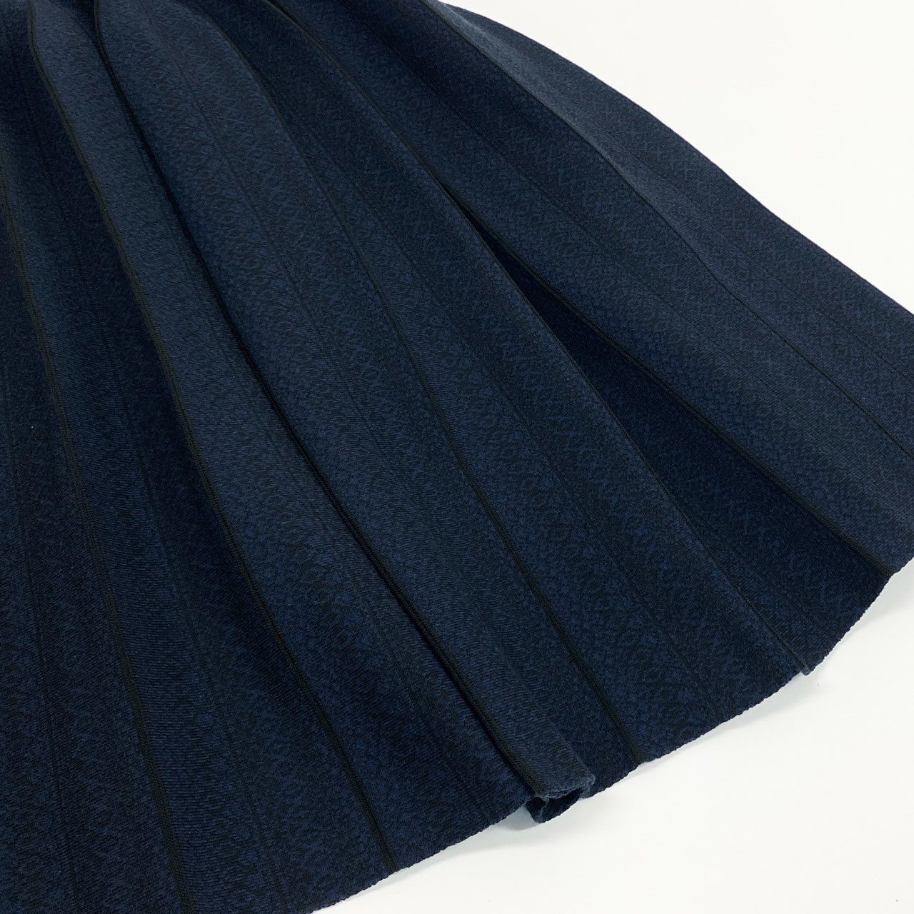 42a23 《美品》 FOXEY フォクシー CONCERTO コンチェルト ノースリーブワンピース 36832 40 ミッドナイトブルー ドレス 日本製 夏