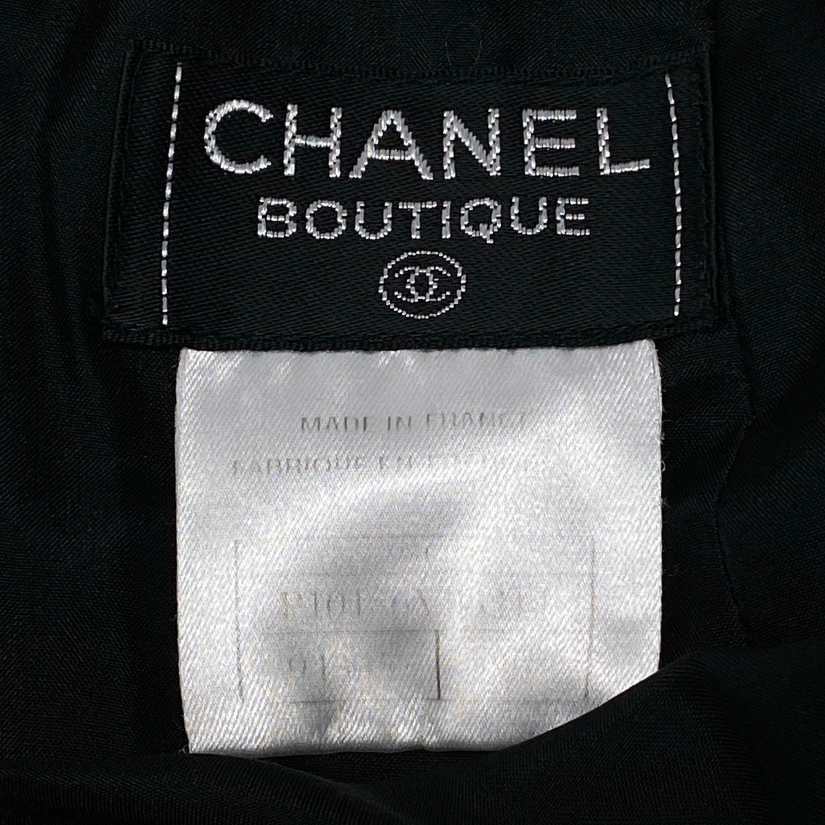 i27 【美品】CHANEL 1998年 タイトスカート ツイード ココマークボタン 36サイズ ブラック レディース 女性用u02t