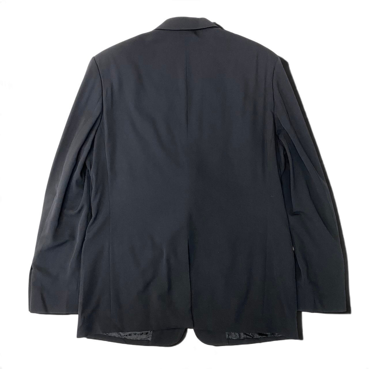 47j16 《極美品》 DIOR HOMME ディオール オム テーラードジャケット シングル 2B 裏地オブリーク柄 サイズ52 ブラック  ウール メンズ 紳士服u02t