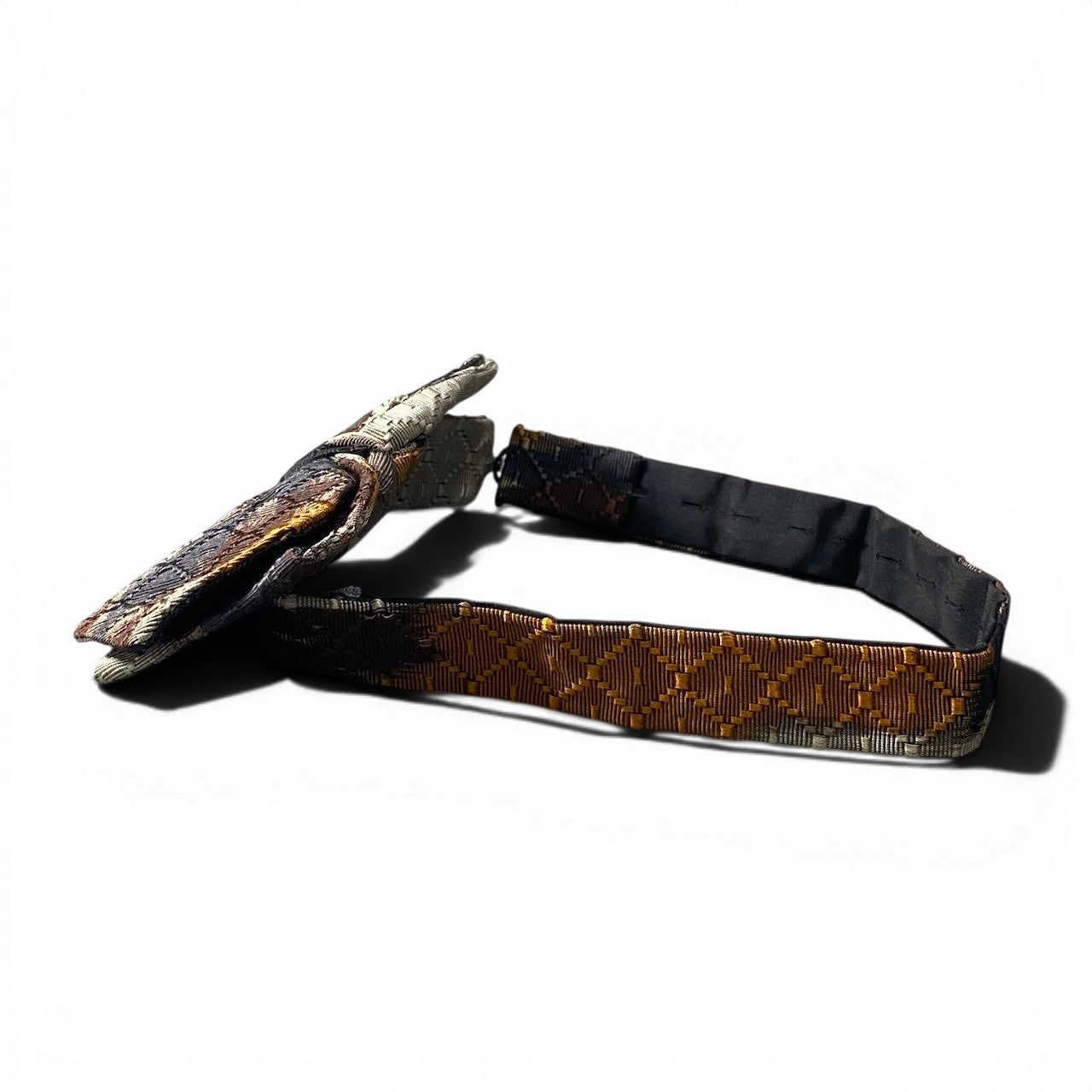 f17 GUCCI グッチ トムフォード期 ディアマンテ 蝶ネクタイ マルチカラー シルク コットン メンズ 紳士用k02i