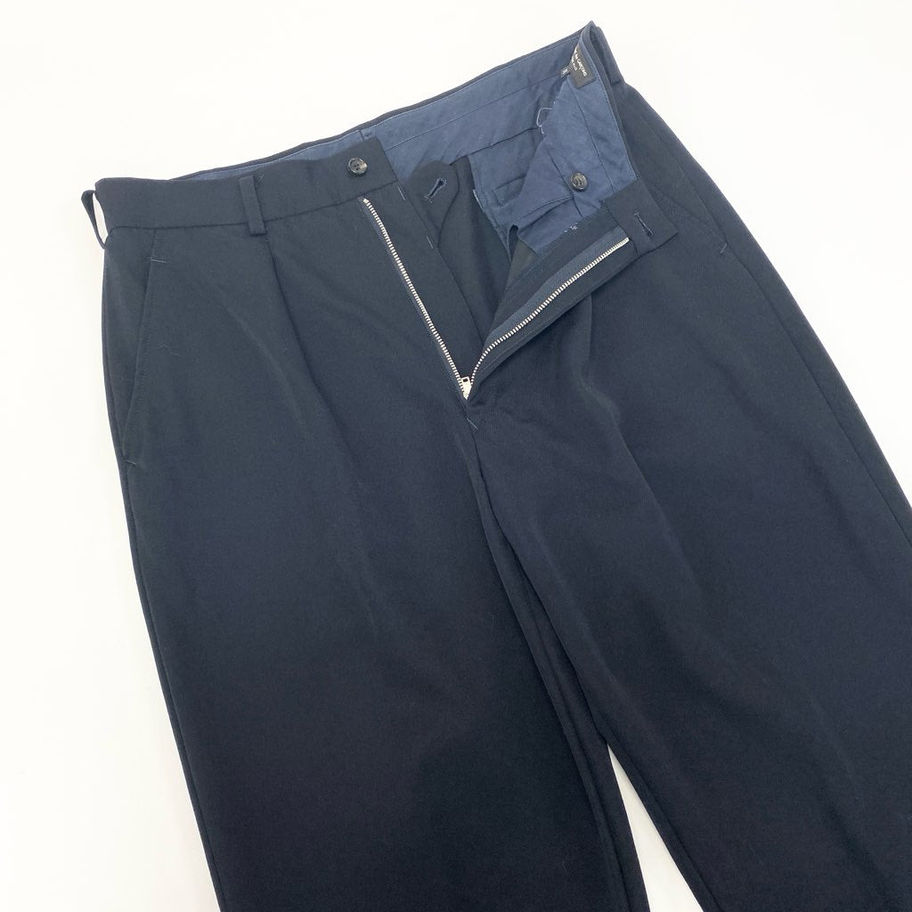 5a9 COMME des GARCONS HOMME PLUS コムデギャルソン オムプリュス スラックス パンツ AD1992 ボトム PP-05040M Mサイズ ネイビー ウール100％ メンズo07t