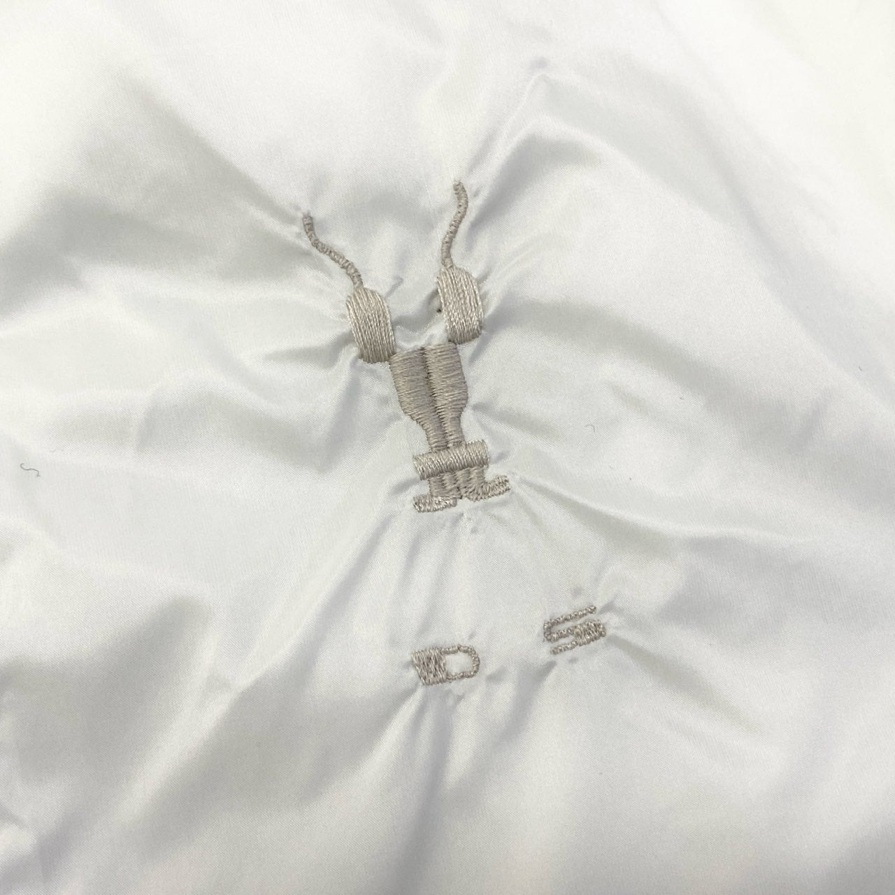 78b5 RICK OWENS リックオウエンス DRKSHDW ダークシャドウ モッズコート ナイロンジャケット DU17S5962-EV XSサイズ オフホワイト メンズo07t