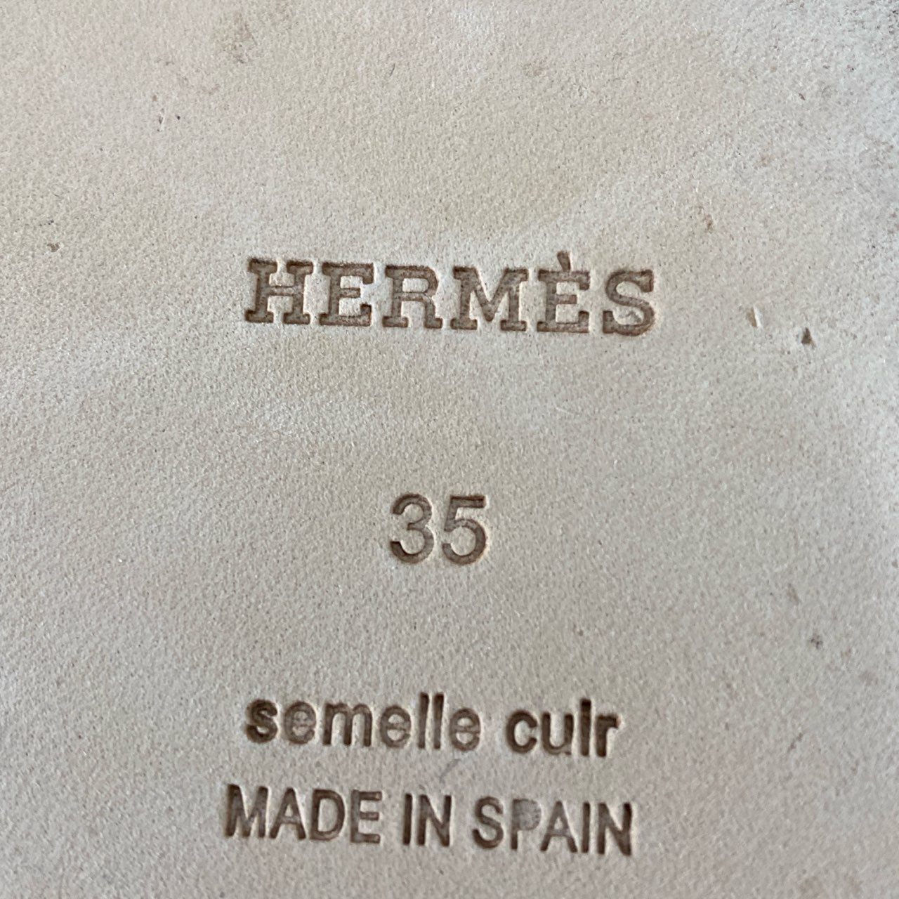 3i27 《美品》 HERMES エルメス グアパ エスパドリーユ スリッポンシューズ シェーヌダンクル 35 ホワイト レザー