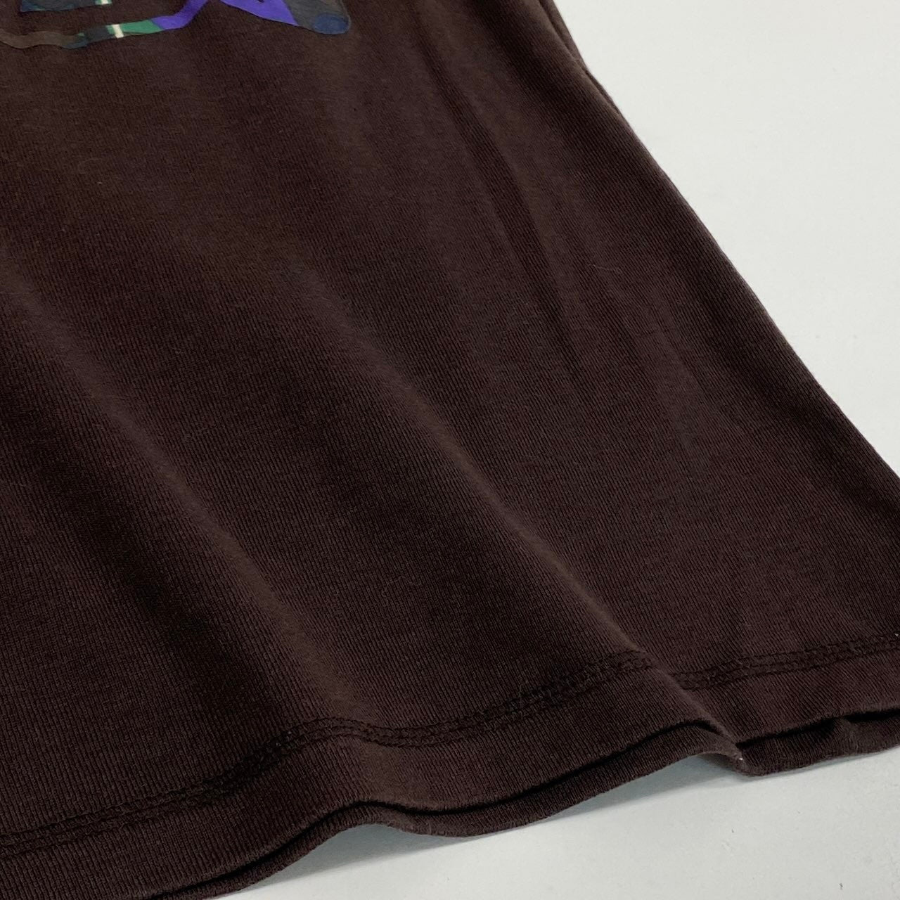 Ic27 CELINE セリーヌ ロゴプリントTシャツ 半袖Tシャツ ストレッチ素材 トップス Sサイズ ブラウン コットン100％ レディース 女性用u02t
