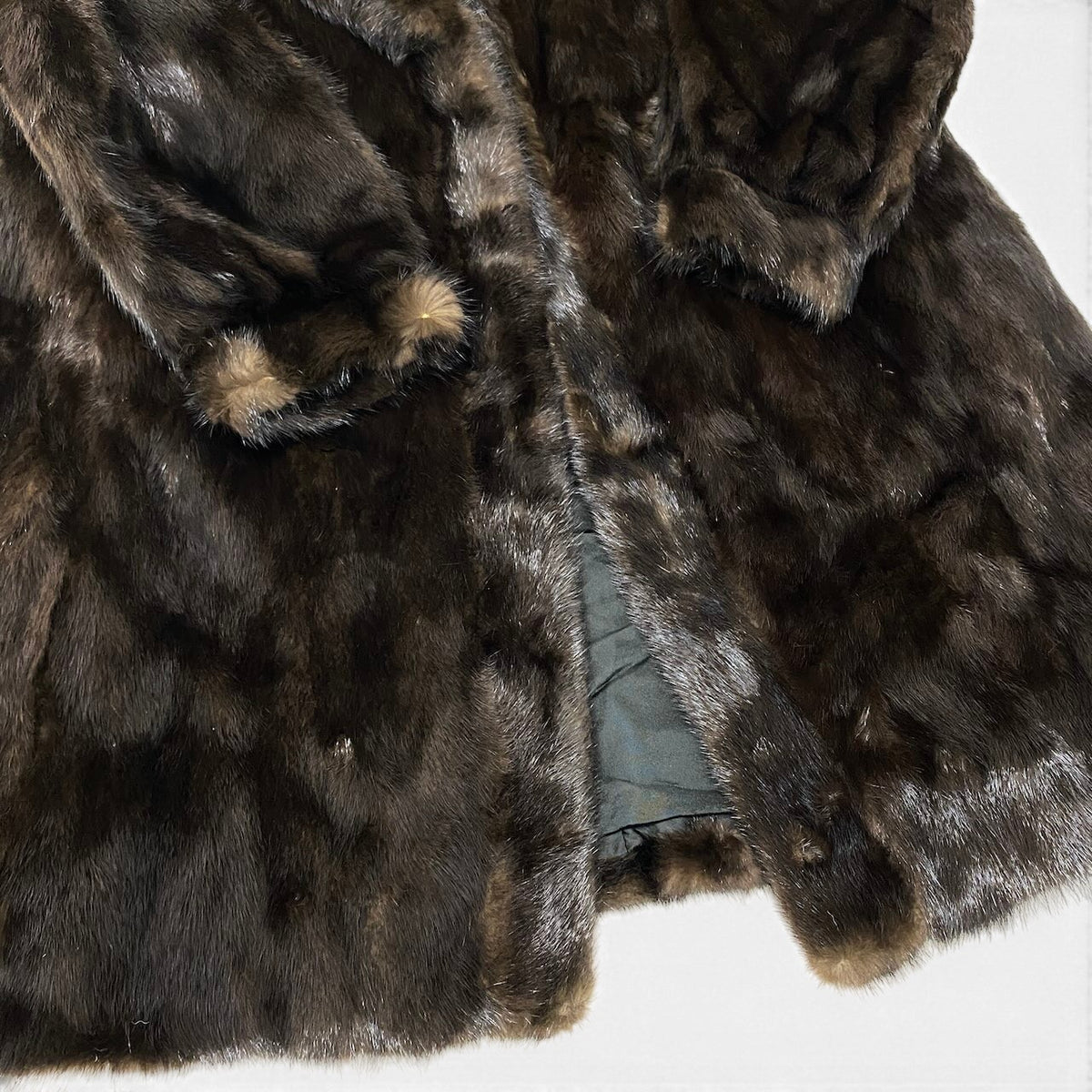 30i21 SAGA MINK サガミンク 銀サガ ダークミンク 超ロングコート 丈110cm サイズ11 ダークブラウン 本毛皮 Dark Mink Fur Long Coat リアルファーt18r