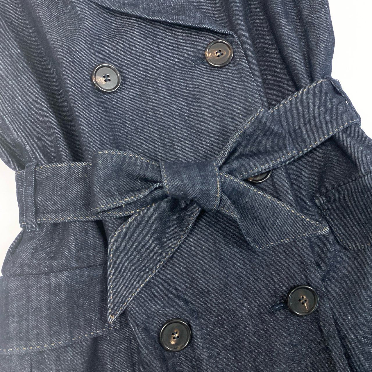 6b12【美品】’S Max Mara エスマックスマーラー 25SS ジレコート デニムジレワンピース 36サイズ インディゴ レディース 女性用u02t