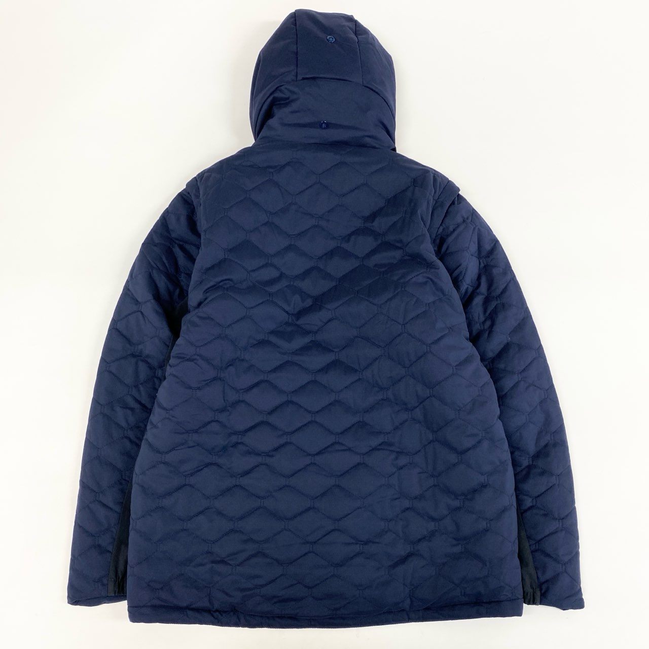 84i10-6《未使用品》タグ付 OAKLEY オークリー UNEVEN PUFF JACKET 3.0 中綿2wayジャケット ベスト ゴルフウェア アウター ロゴ刺繍 大きいサイズ FOA402870 2XL ネイビー メンズk02i