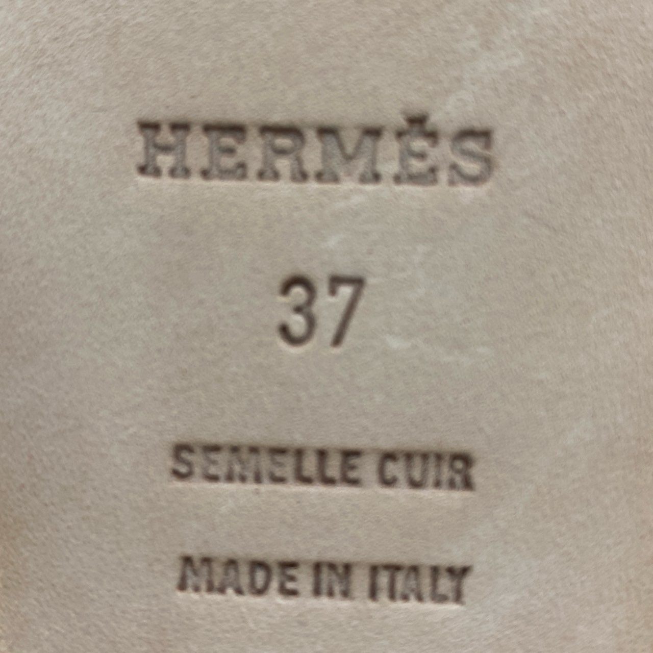 8f18 《極美品》 HERMES エルメス ノーチラスレカットレザー フラットトングサンダル 37 ピンク Leather イタリア製 シューズ