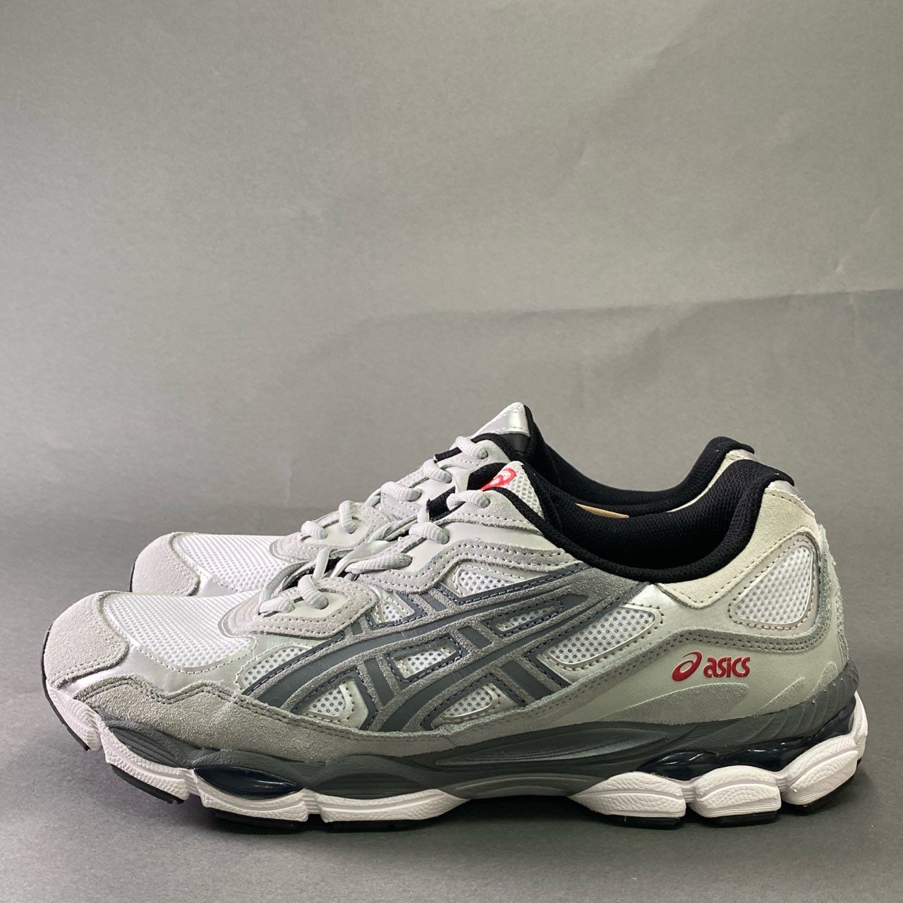 1j1 asics アシックス GEL-NYC WHITE STEEL GREY シューズ ホワイト スチールグレー  ローカットスニーカー 1201A789 29cm グレー