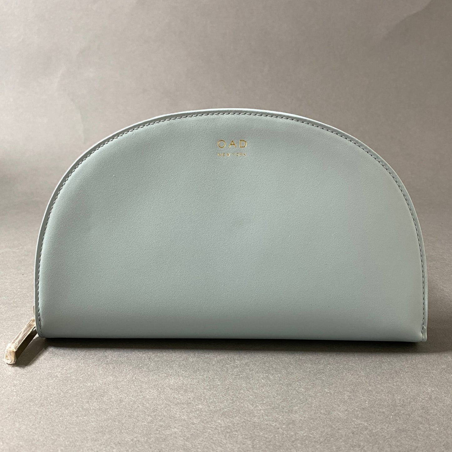 6f27 《未使用保管品》 OAD NEW YORK オーエーディー ニューヨーク Dia Continental Mirror Wallet ミラーロングウォレット ブルー レザー ラウンドジップ 長財布