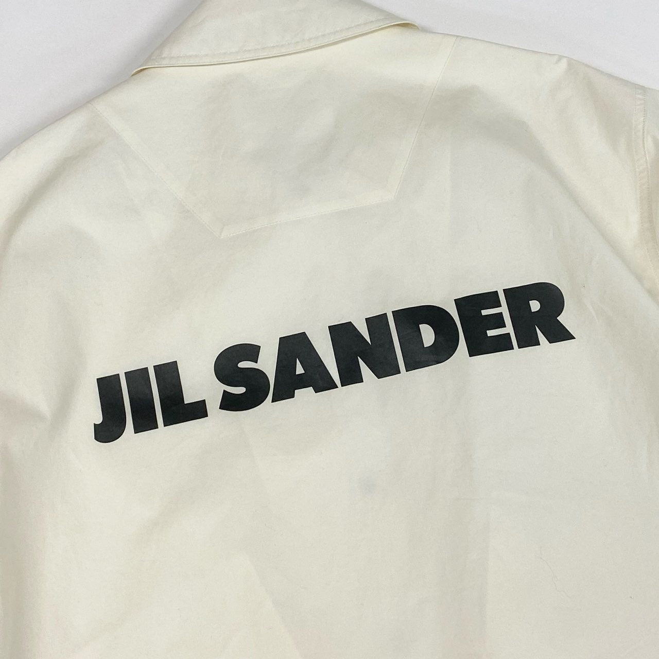 12a23 JIL SANDER ジルサンダー 2024年 バックロゴ ブルゾン ジャケット ライトアウター J04AM0001 32 クリーム レディース 女性用ta1