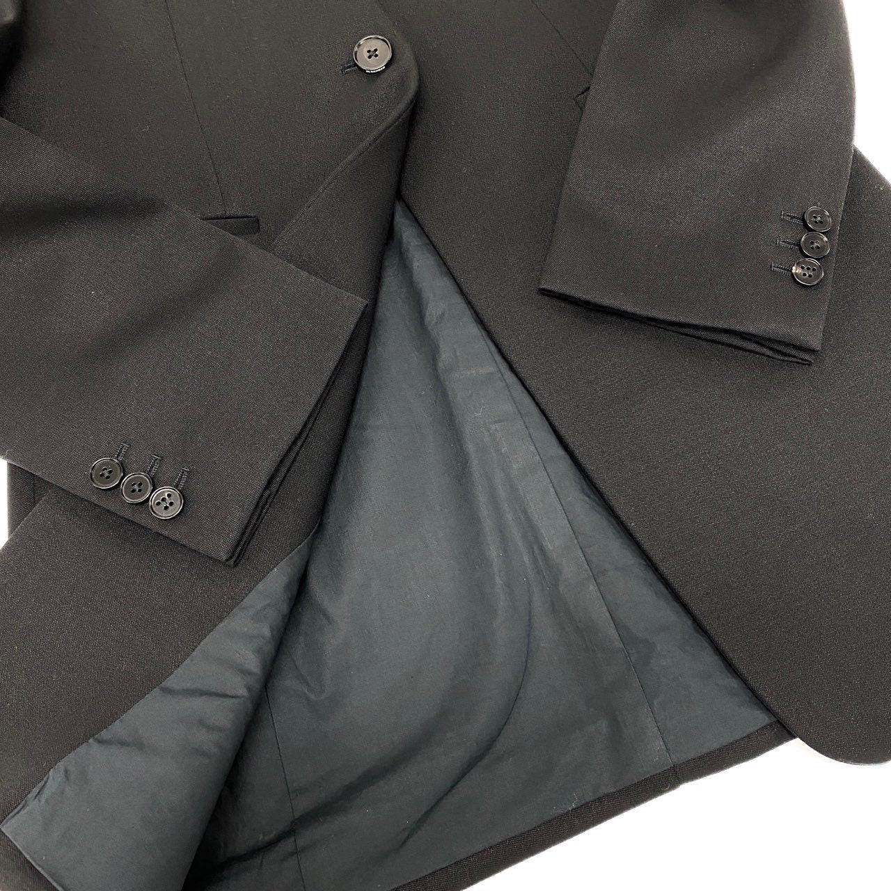 21L9【美品】JIL SANDER ジルサンダー 2024 ノーカラージャケット テーラードジャケット サイズ38 W JACKET 02 TMブラック レディースk02i