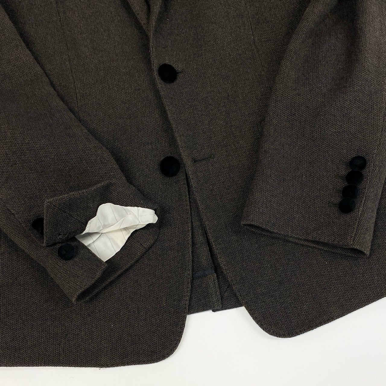 46j3 《美品》 DOLCE&GABBANA ドルチェアンドガッバーナ イタリア製 MARTINI テーラードジャケット ビジネス◎ G2DL7T 44 ブラウン コットン ウール メンズo07t