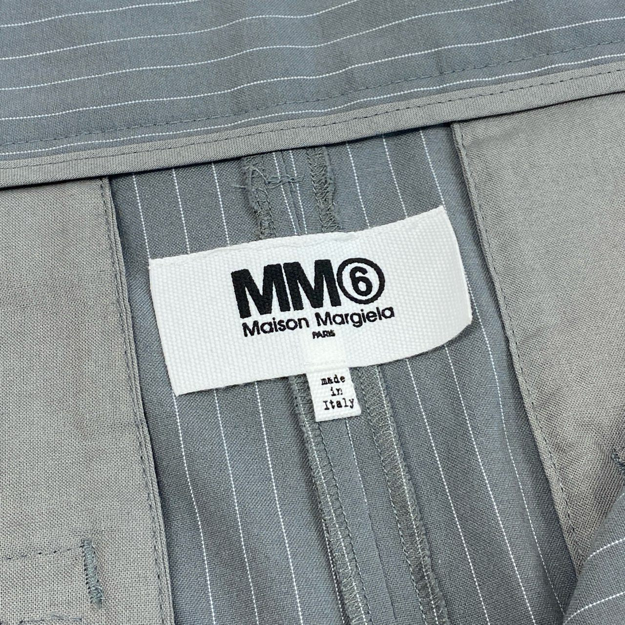 b23 【未使用タグ付き】定価8.3万円 MM6 エムエムシックス メゾンマルジェラ 2022年 スカート型 サルエルパンツ サイズ40 グレー レディース ボトムk02i