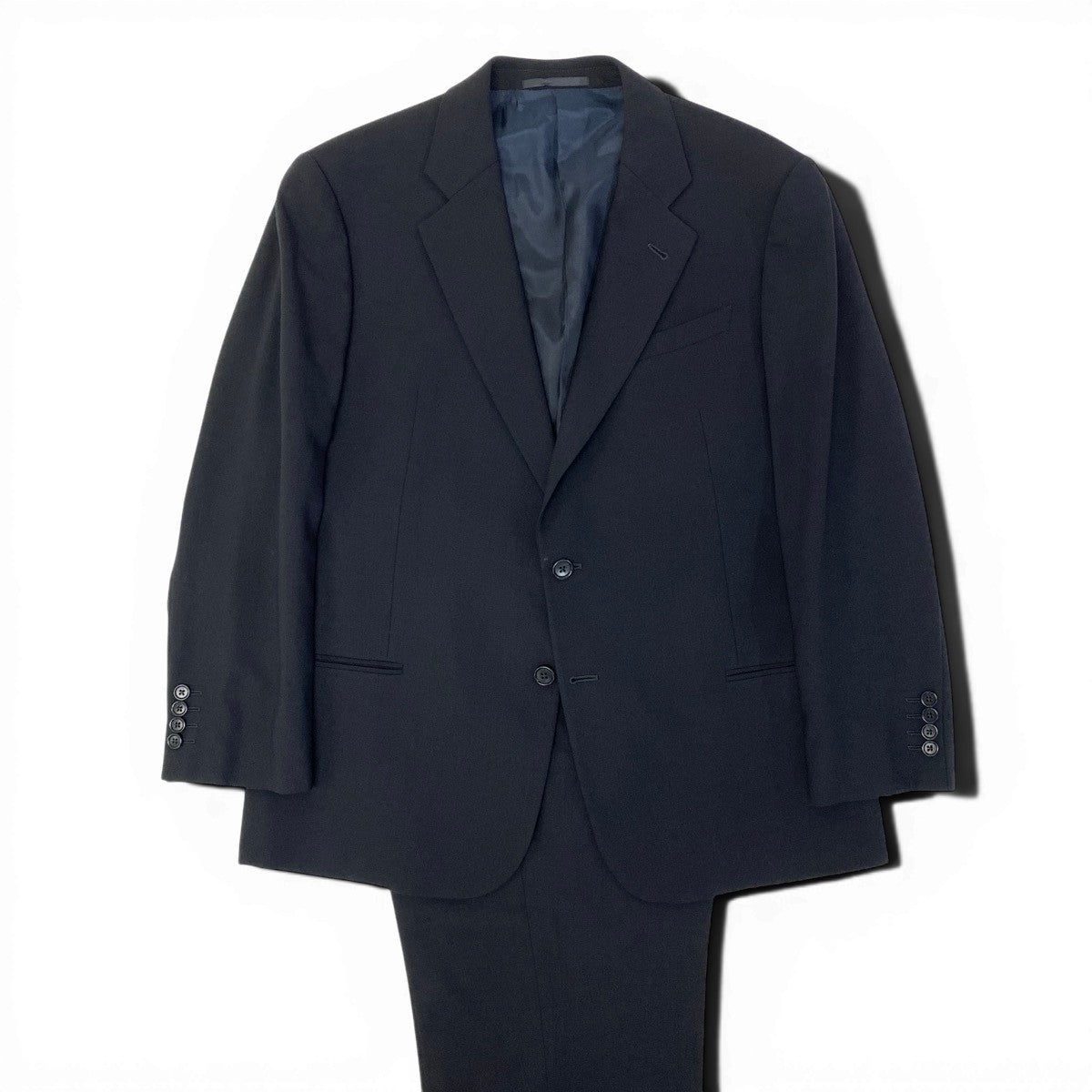 84f18 ARMANI COLLEZIONI アルマーニコレッツォーニ スーツ セットアップ サイズ54 ブラック フォーマル ビジネス 冠婚葬祭t18r