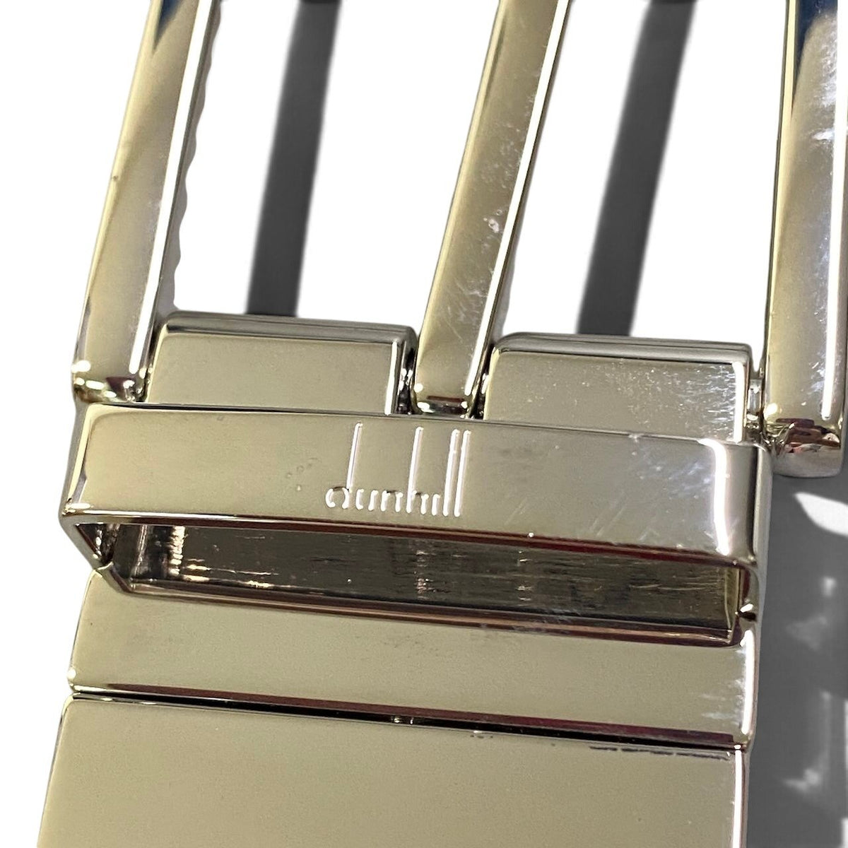 i13 dunhill ダンヒル リバーシブル レザーベルト 型押しレザー ブラック × ブラウン メンズ 紳士用k02i