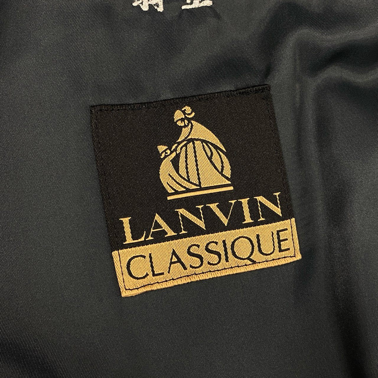 31L8 【美品】LANVIN CLASSIQUE ランバン クラシック カシミヤジャケット ショートコート アウター 48サイズ ブラック カシミヤ100％ メンズo07t