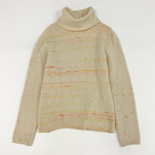 70i2 BALLANTYNE バランタイン  英国製 総カシミヤ 長袖 タートルネック ニットセーター トップス ベージュ系 カシミア100 cashmere レディースo07t