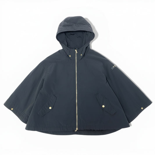 76a28 TATRAS タトラス ARTEMISIA アルティミシア ポンチョ ブルゾン ジャケット 01 ブラック ナイロン レディースu02t