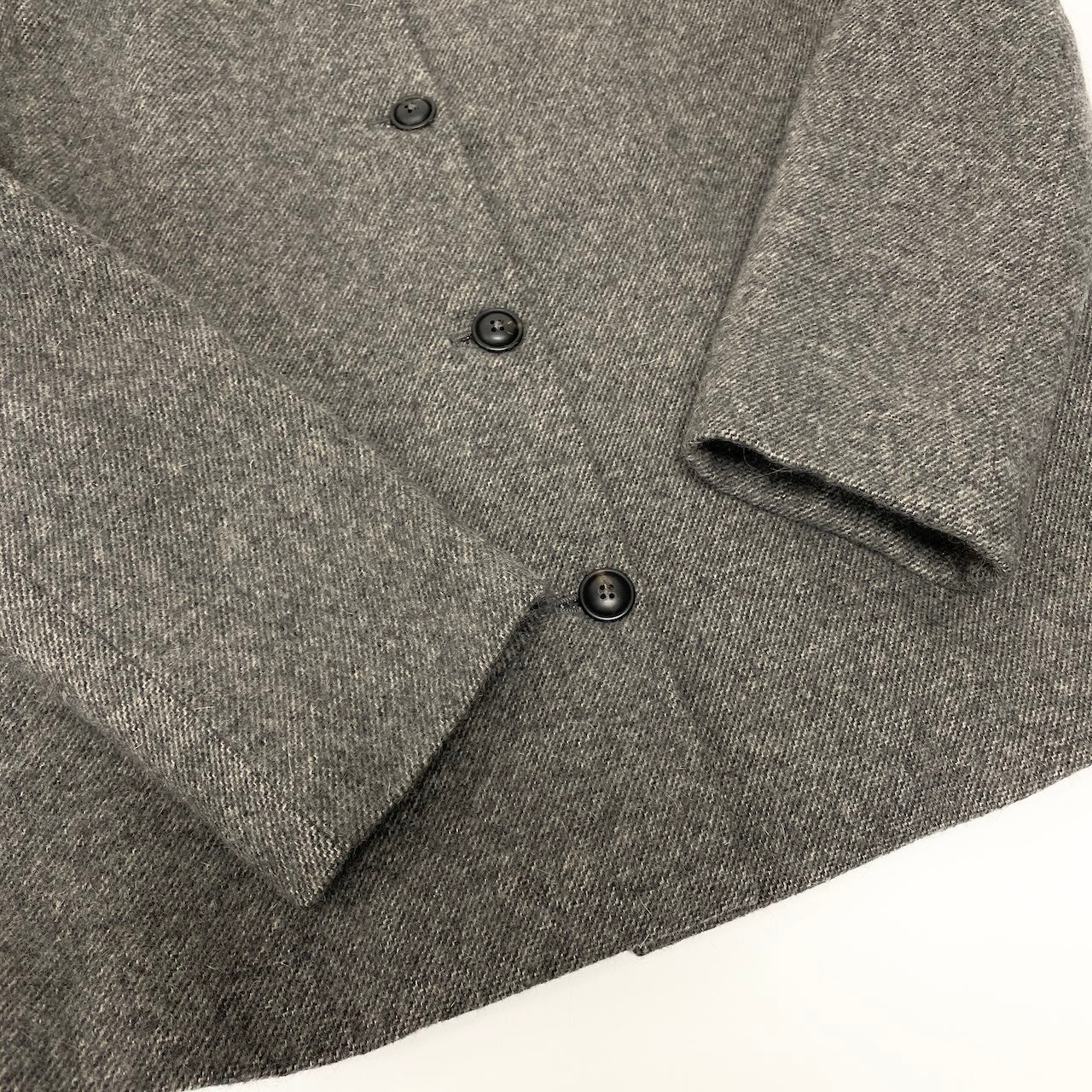 E Bottega Veneta ボッテガヴェネタ スカートセットアップ ジャケット スカート アンゴラ混 イタリア製 38サイズ グレー系 レディース 女性用nu1