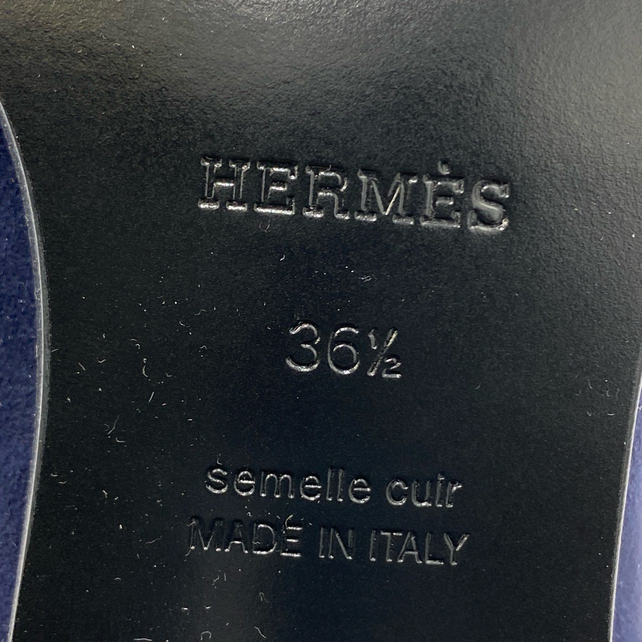 5h29 《極美品》 HERMES エルメス エリゼ70 ロワイヤル フリンジ パンプス 36 1/2 ネイビー スエードレザー シューズ 箱 保存袋付属t18r