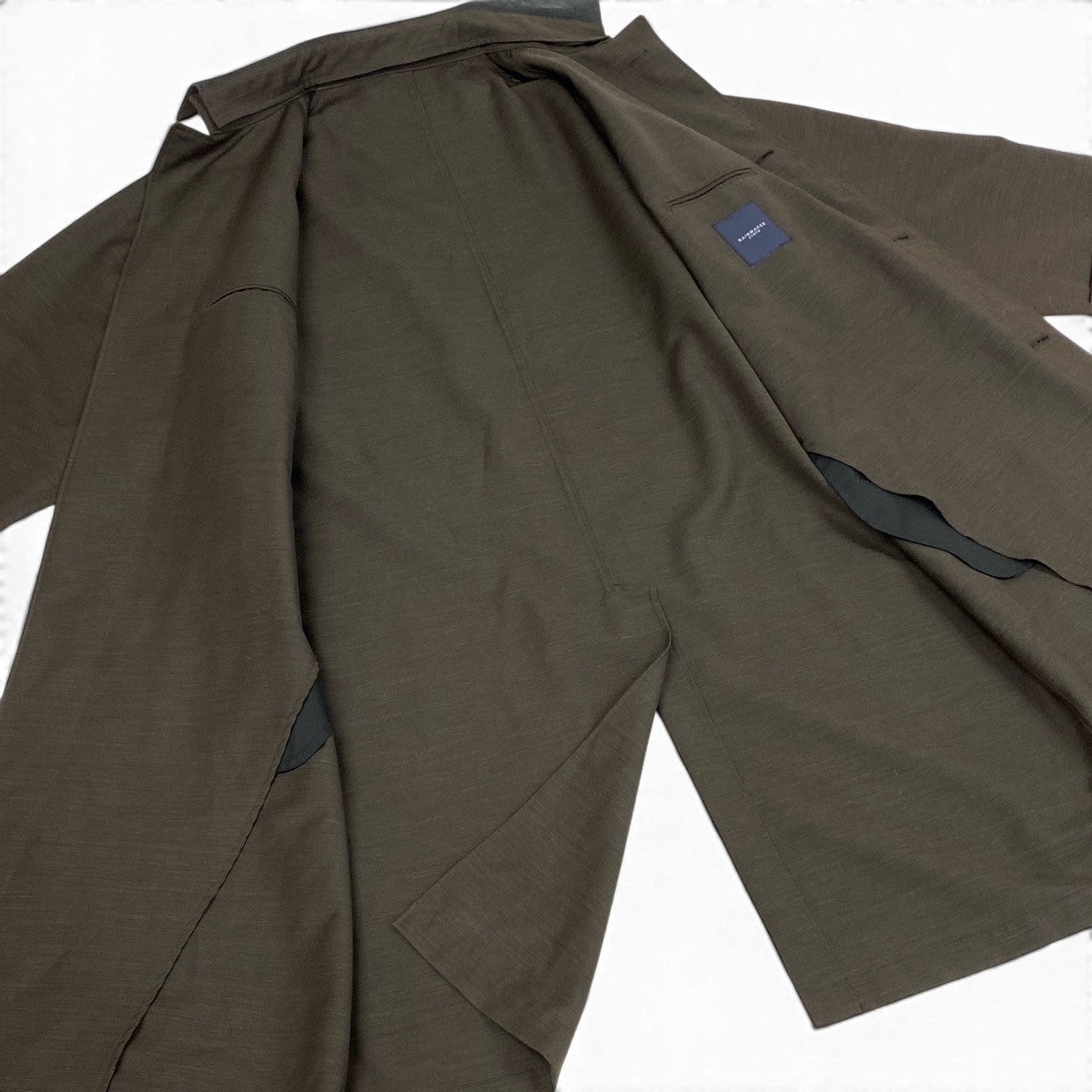 70g2 【美品】 RAINMAKER レインメーカー DETACHABLE COLLAR COAT ロングコート 3way RM222-02 サイズFREE ブラウン メンズ 紳士服u02t