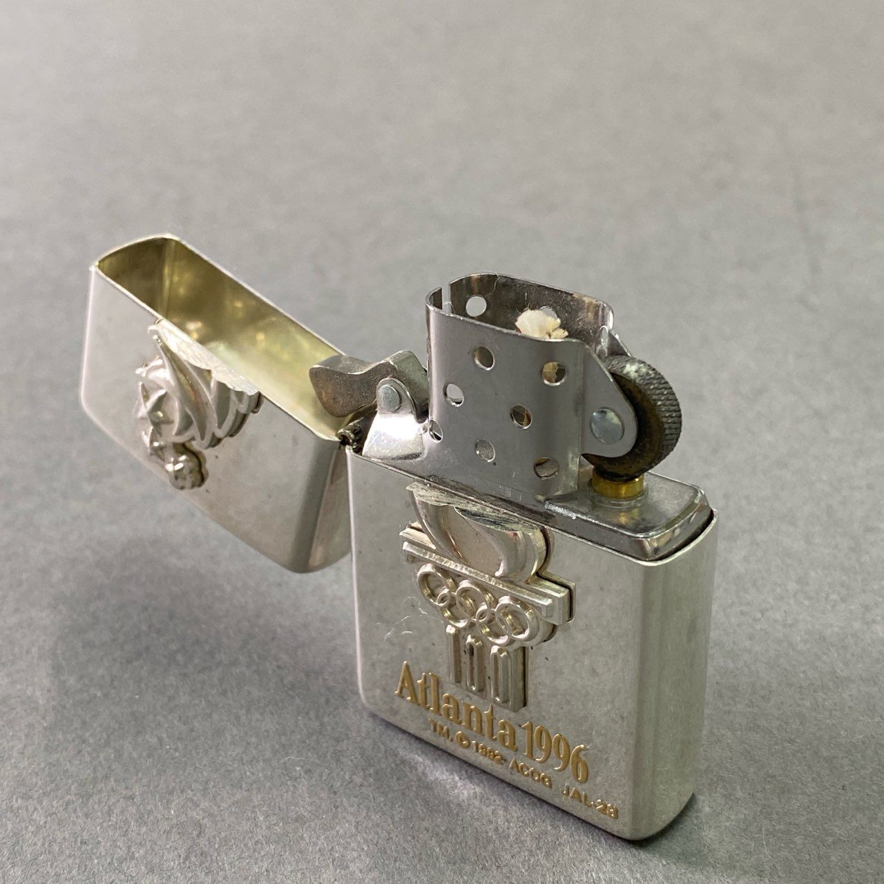 7f11 《希少》 ZIPPO ジッポ Atlanta 1996 アトランタ スターリングシルバー オイルライター Starling Silver No.0464 オリンピック