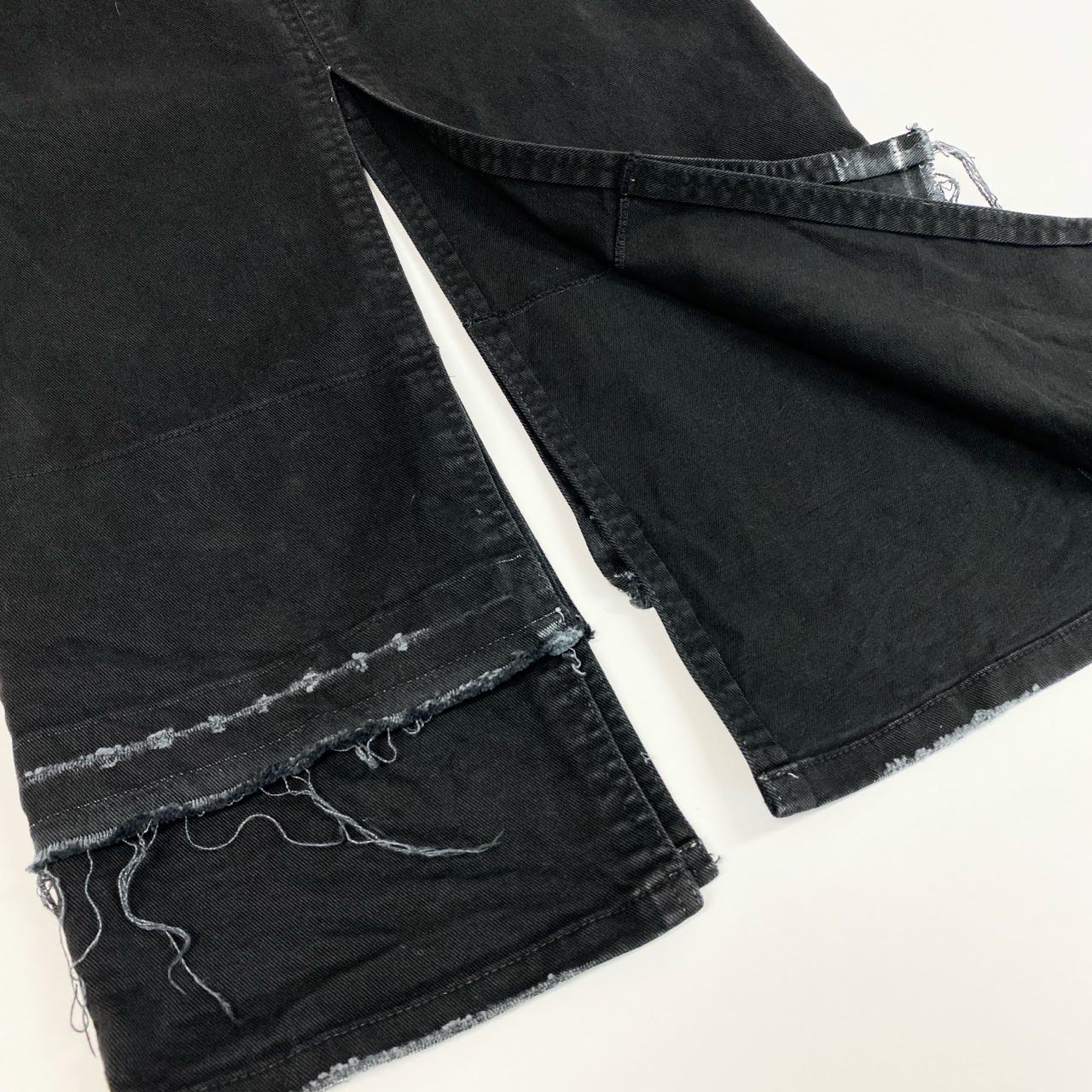 74k4 N°21 numero ventuno ヌメロ ヴェントゥーノ スリット デニムスカート ボトムス イタリア製 22AW-C032-0068 40 ブラック コットン レディースo07t