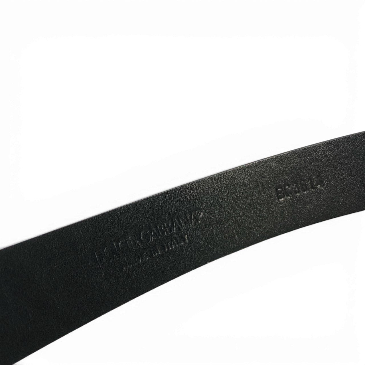 a6【美品】DOLCE&GABBANA ドルチェアンドガッパーナ ベルト ラウンドバックル エナメル イタリア製 BC3614 85cm 34inch ブラック レザー メンズk02i