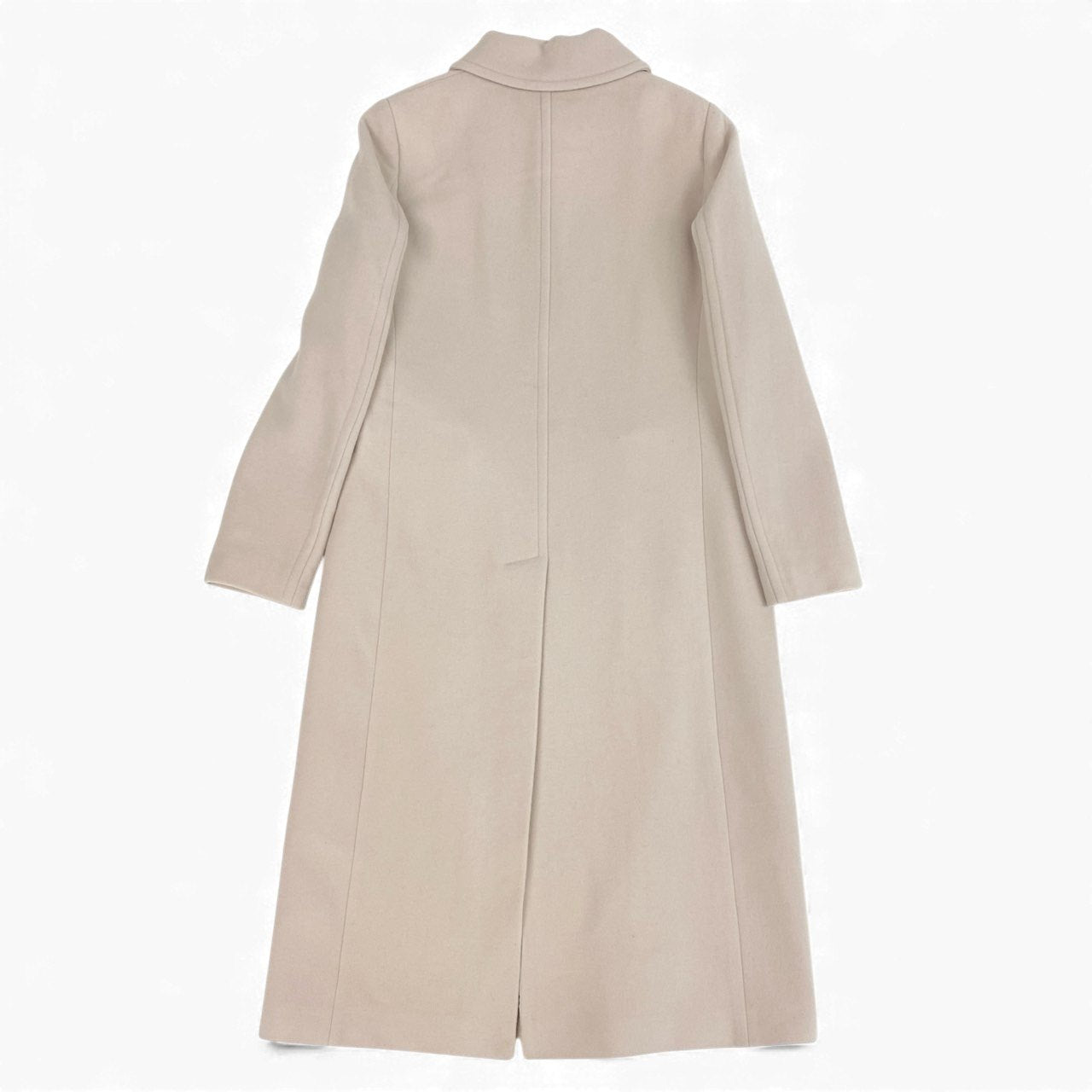 5L17 blugirl Blumarine ブルーガール ウールロングコート ステンカラーコート アウター イタリア製 40サイズ ピンクベージュ レディースu02t