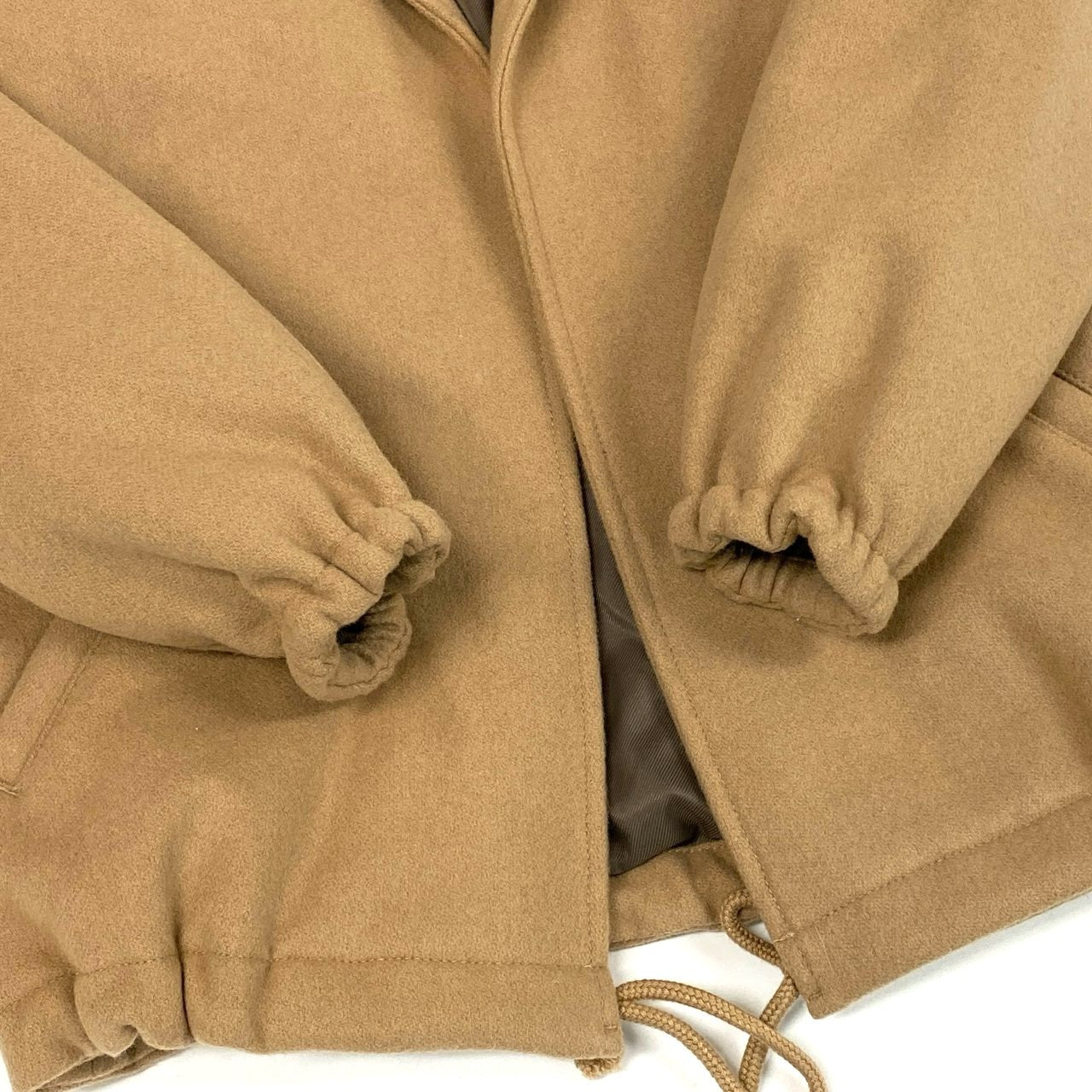 24l15《美品》 MADISON BLUE マディソンブルー 2024AW メルトンウール コーチジャケット ブルゾン アウター 00 キャメルブラウン ウールナイロン レディース 女性用u02t