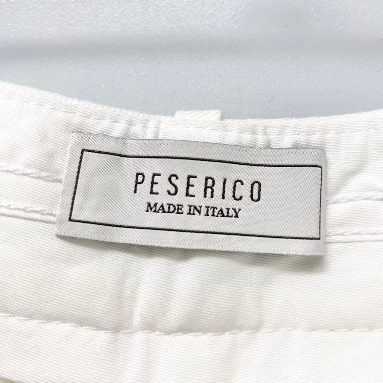 42c26 【新品保管品】 PESERICO ぺセリコ ワイドパンツ タグ付 イタリア製 リネンパンツ 春夏 レディース 女性用 42 ホワイトu02t