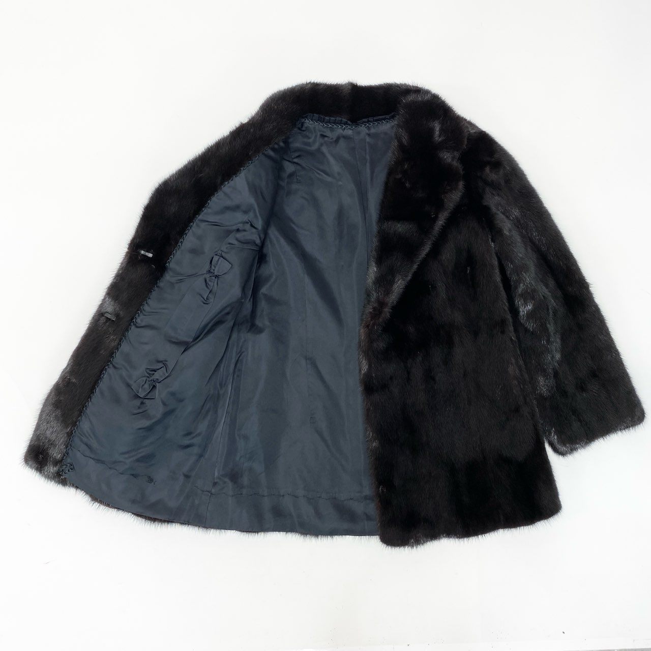 35c10 ダークミンク ファーコート サイズ11 ダークブラウン 本毛皮 毛質◎ Dark Mink Fur Coatt18r