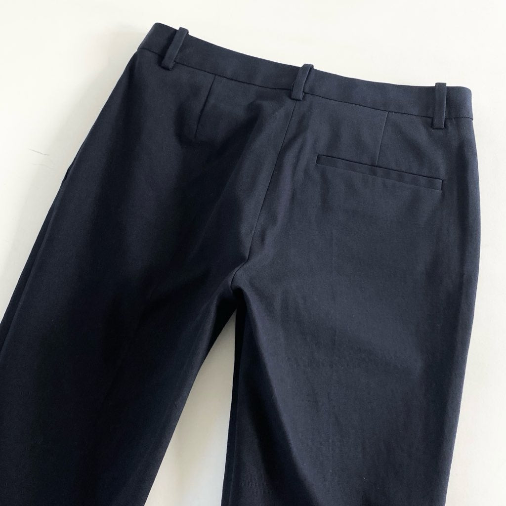 32d5 《未使用》 Theory セオリー 21SS STRETCH CANVAS TREECA 4N ストレッチパンツ 00 ネイビー 日本製 タグ付き