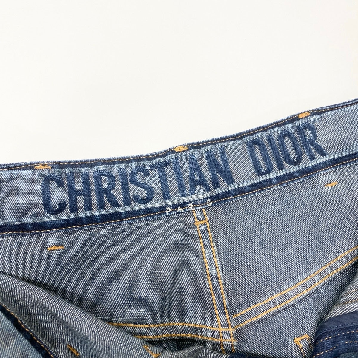 Ef25 Christian Dior クリスチャンディオール ワイドストレート デニムパンツ 142P30A3394 サイズ42 イタリア製 インディゴ コットン100％ レディースo07t