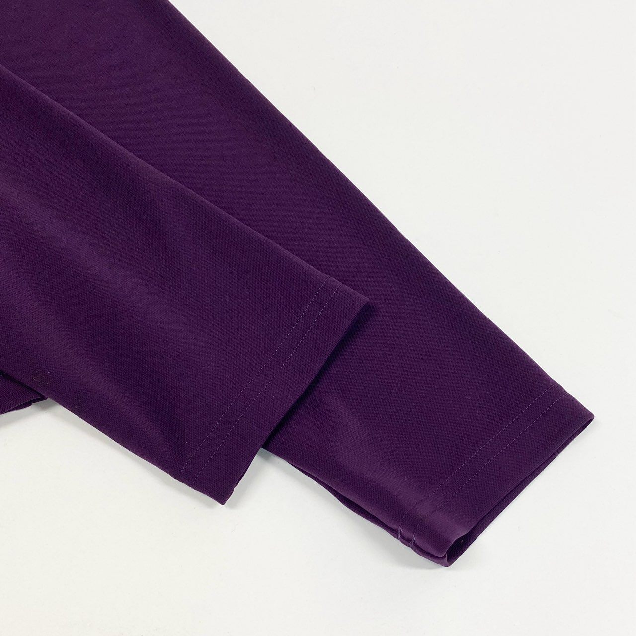 50b27 TOKUKO 1er VOL トクコプルミエヴォル ノーカラージャケット カーディガン 長袖  花柄 レース装飾 ストレッチ レディース 女性服 サイズ9 パープルu02t