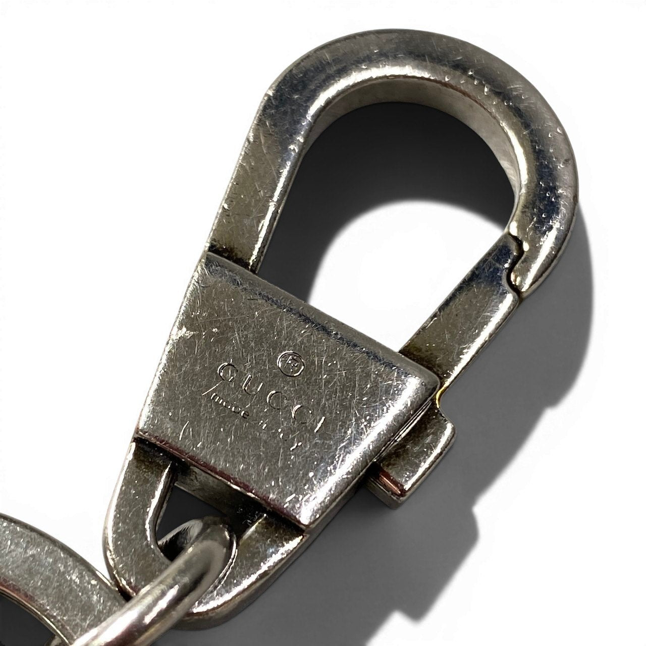 g9 GUCCI グッチ ロッキングG キーリング Interlocking G Key Ring 701432 ブラック キーホルダーt18r