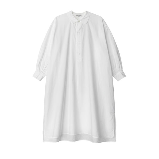 19i25 robe de chambre COMME des GARCONS コムデギャルソン 長袖シャツワンピース コットンシャツ 白シャツ ロングシャツワンピース ホワイト 綿100％ レディース 女性用u02t