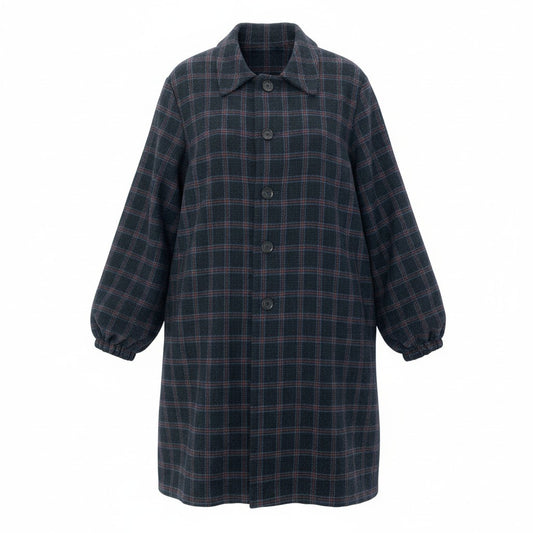 17c7 BRU NA BOINNE ブルーナボイン ドネガルツイード チェック柄 ツイードコート サイズ1 メンズ アウター 羽織k02i